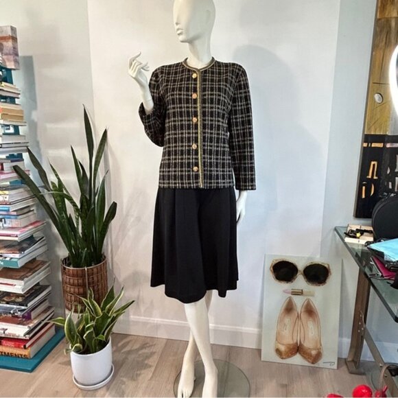 Vintage Lurex Stretch Knit Waist Jacket - Picture 3 of 10